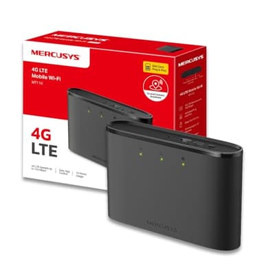 MERCUSYS TP-Link MT110 Routeur 4G SIM WiFi N300Mbps, Pocket WiFi Portable, Modem 4G, Box 4G, Modem 4G, Hotspot 4G, Batterie 2200 mAh Pendant 10 Heures, Déverrouillé Compatible Toute SIM