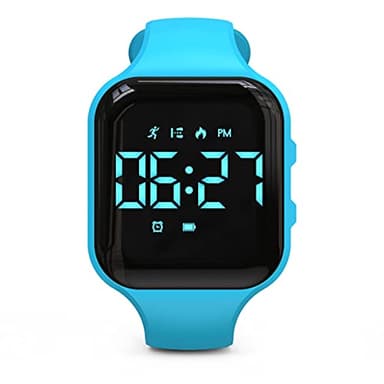 Montre de suivi d'activité à LED non Bluetooth, podomètre numérique, avec comptage de pas, distance, calories, chronomètre, réveil, excellent cadeau pour enfants, adolescents, filles, garçons, Noël