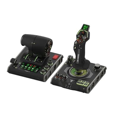 Turtle Beach VelocityOne Flightdeck - Joystick et Manette du Système de Simulation Universelle HOTAS avec écran tactiles, HUD Monté sur Manche et Capteurs sans Contact pour Windows 10 & 11
