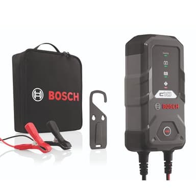 Bosch C10 Chargeur de Batterie de Voiture - 3,5 Ampères avec Fonction de Maintien - pour Batteries 12 V Plomb-Acide, AGM, Gel, EFB et SLI