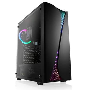 PC de Jeu avec Windows 11 Famille, AMD Ryzen 7 5700G 8X 3800 MHz, 1000 Go M.2 SSD, 16 Go DDR4-RAM, AMD Radeon Graphics, Carte mère ASUS, USB 3.2, M10850H