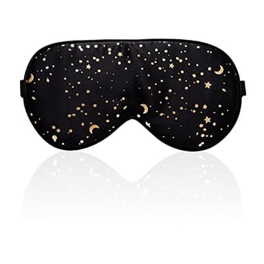 Townssilk Masque de sommeil 100% soie avec sangle réglable, confortable et super doux, aide au sommeil ultime