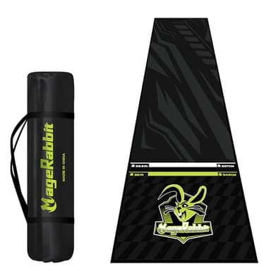 MageRabbit Tapis de fléchettes 297 x 66 cm, avec lignes Oche, tapis antidérapant professionnel, protection pour sol et pointe de fléchettes (MageRabbit)