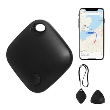 AURTEC Traceur GPS Intelligent pour Animaux de Compagnie, véhicules, clés et Bagages – Compatible avec Apple Find My App (iOS Uniquement), Suivi Global de localisation en Temps réel, Longue durée de