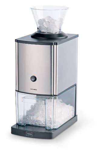 Trebs Broyeur à glace en acier inoxydable idéal pour les boissons gazeuses, les cocktails ou la préparation de desserts froids (1 kg de glace pilée par minute, capacité 3 litres, 80 watts)