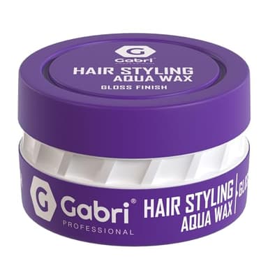 Gabri Gloss Finish Hair Styling Wax 150 ml - Contrôle Des Bords - Contrôle Maximal Et Longue Durée De Vie - Cire Capillaire Pour Hommes Et Femmes