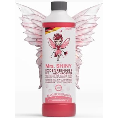 Mrs. SHINY - Détergent pour produit aspirateur laveur avec parfum de magnolia - produit nettoyant aspirateur laveur - nettoyant pour sol pour robot de nettoyage - pour tous les aspirateurs - 750 ml