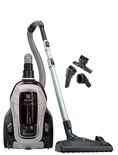 Electrolux Pure C9, Aspirateur Traineau sans Sac, Aspiration Puissante, 7 étapes de Filtration, Poignée Flexible avec Variateur de Flux d'air, Accessoires 3 en 1 Clipsés sur Poignée, PC91-4MG, Gris