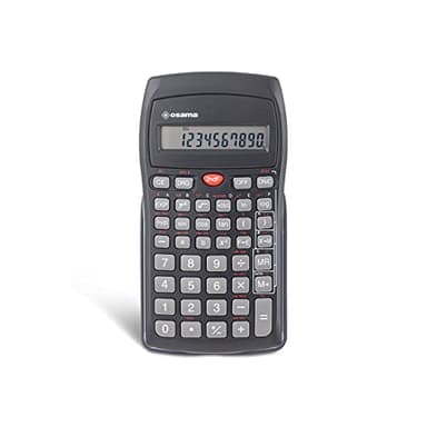 Osama - Calculatrice Scientifique 56 Fonctions, 10 Chiffres Mantisse et 2 Exposant, Idéal pour École, Université et Bureau - Calculatrice College, Lycee et Primaire avec Étui Coulissant, Noir