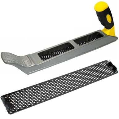Rabot Métallique Manuel, Outil Multi-Râpe Travail Bois avec Lames Maille Deux 300mm et Poignée Ergonomique, Raboteuse Plâtre Acier Inoxydable pour Abrasif, Limage, Râpage, Rabotage, Plaque Fibres