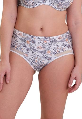Sans Complexe - Modèle Complice - Shorty Taille Normale - Femme - 38/40 - Imprimé Paisley Mûre & Mandarine