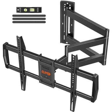 ELIVED EV3037 Support mural pour TV, avec bras articulé de 762 mm de long, pour la plupart des téléviseurs de 42 à 75 ", pivotant, peut supporter jusqu'à 45 kg, VESA 600 x 400 mm
