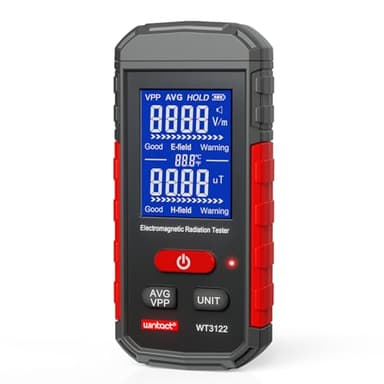 Wintact Détecteur EMF, Testeur de rayonnement électromagnétique numérique rechargeable, Mètre de chasse fantôme à Champ électromagnétique Testeur d'équipement paranormal