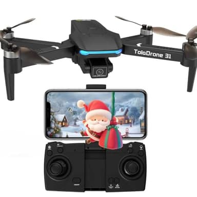 Toladrone Drone avec Caméra 4K UHD pour Adultes, Drones GPS avec Moteur sans balais, Transmission en Temps Réel 5G, Suivez-moi, Retour Automatique, Drone pour Débutants TD31GPS
