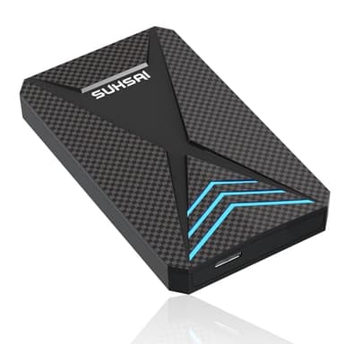 SUHSAI Disque Dur Externe de Jeu 1 to avec lumière RVB USB 3.0 Disque Dur Portable pour Extension de Stockage de données Disque Dur 2,5 HDD pour PC, Ordinateur Portable, Mac, Console de Jeu, PS4, PS5