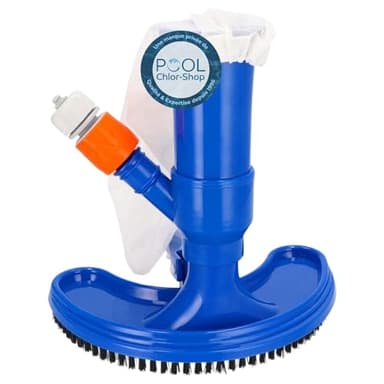 Duraol Aspirateur Jet Vac avec brosses I Aspirateur de Piscine de Haute qualité Selon Le Principe Venturi I À raccorder au Tuyau d'arrosage I Nettoyeur de Piscine avec Filet pour Un Nettoyage Optimal