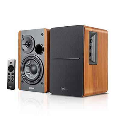 Edifier R1280DBs Enceintes de Bibliothèque Bluetooth Actives - Entrée Optique - Enceinte de Moniteur de Studio sans Fil 2.0-42 W RMS avec Sortie de Ligne de Caisson de Basses - Grain de Bois