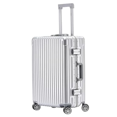 Flight Knight Valise avec 8 roues pivotantes - Serrure TSA intégrée - Cadre en aluminium léger - Coque rigide en ABS - Très durable - Bagage cabine approuvé par plus de 100 compagnies aériennes,