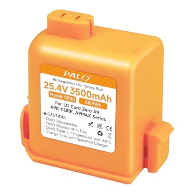 CITYORK Batterie 25,4 V/3500 mAh pour LG CordZero A9, A9S, P9, A9K-CORE, A9MAX, A9T-Ultra, A9K-PRO, A9N, A9M, A9MULTI, A958, A958SA, A9 Plus A905M A907GMS A905RM A908MH VR A929. K VM