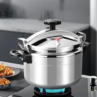 Cocotte Minute 3L, 13 * 18CM,Autocuiseurs Professionnels Aluminium avec Système Couvercle à Verrouillage Sécurisé, Double Poignée, Multicuiseur à Cuisson Convient pour Cuisinière à Gaz (3 Litres)