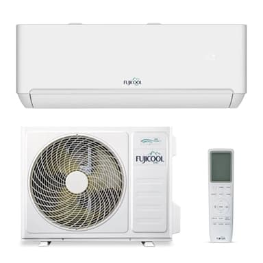 FUJICOOL T-PRO Climatiseur réversible Split Inverter Wi-Fi, 9000 BTU, ultra silencieux 19 dB, R32, FreeMatch, Auto-clean, I-FEEL, A++ refroidissement A+ chauffage, TUYA