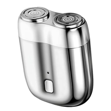 LOPHE Mini Rasoir Électrique pour Hommes IPX7 Étanche – Rasoir de Magnétique Voyage Rechargeable USB, Lames Haute Vitesse 7000 tr/min, Usage Sec/Humide,Portable Shave pour maison, voyages,Argenté