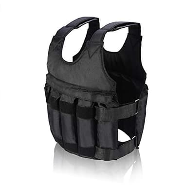 Gilet Lesté Ajustable 20Kg-50Kg - Chaleco Con Lastre - Charge Maximale 20 Kg - Tissu Ox Sport - Entraînement