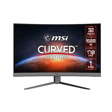 MSI G32C4 E2 Écran PC Gaming Incurvé 31,5" FHD - Dalle VA 1500R, 1920x1080, 170Hz / 1ms, 16:9, FreeSync Premium - DisplayPort 1.2a, HDMI 1.4b