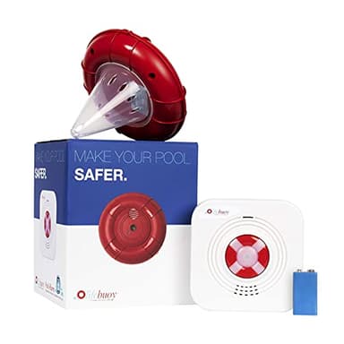 Lifebuoy Système d’Alarme de Piscine - Détecteur de Mouvement de Piscine - Alarme de Piscine Smart contrôlée par Application. Puissantes alarmes retentissantes de Bord de la Piscine et à l'intérieur