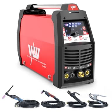 VECTOR WELDING Poste à souder TIG AC DC 200 A – New York 2500, coupe-plasma 50 A, écran numérique, MMA 170 A, allumage HF, aluminium