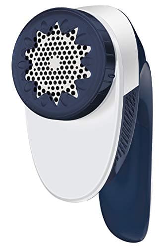 Calor Rasoir anti-bouloche, Large tête de rasage adaptée à tous types de vêtement, 4 réglages, Rasoir anti-peluche sans fil, Fonctionne avec 2 piles AA incluses JA1013C0, Blanc