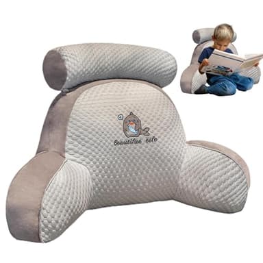 Kaxenig Oreiller De Lit De Lecture, Oreillers De Soutien Dorsal avec Bras, Oreiller Dorsal pour S'asseoir dans Son Lit, Coussin Support Lombaire, Ergonomie Coussin Cale Dos Canapé