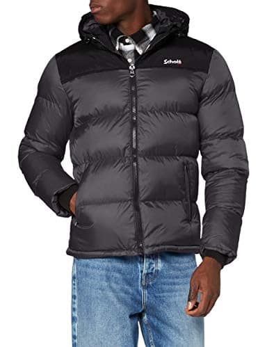 Schott NYC Mixte Utah2 Doudoune, Noir, L EU