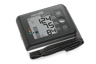 Microlife - Tensiomètre Poignet BP W70 BT - Connecté Bluetooth, MAM, Détection Arythmies Cardiaques, Validé Cliniquement, Garantie 5 ans, Poignet 13,5-21,5cm, 2 Utilisateurs x 99 mém.