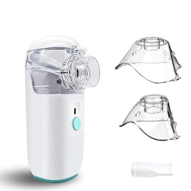 TopYart Silencieuse Aerosol Medical,Nebulisateur Portable Rechargeable pour Adultes et Enfants, Inhalateur De Vapeur Froide, Facile à Utiliser Et à Nettoyer, Adapté à La Maison Et Aux Voyages