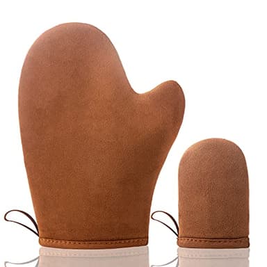 Gant Autobronzant Applicateur Professionnel Double Face - Gant Applicateur Autobronzant Réutilisable pour Crème et Lotion Auto-bronzante - Pour un Bronzage Sans Soleil Naturel et Uniforme