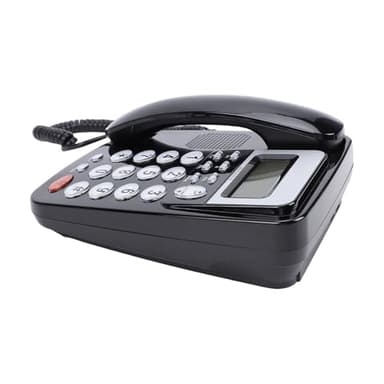 RASTKY Téléphone Fixe Filaire avec Affichage de L'identification de L'appelant, Stockage de Grande capacité pour Une Utilisation à la Maison et au Bureau, Téléphone de Bureau à économie D'énergie