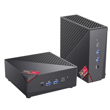 ACEMAGICIAN AM06PRO Mini PC, AMD Ryzen 7 5700U (8C/16T, jusqu'à 4,5 GHz), Mini PC de Bureau 32Go RAM DDR4 512Go M.2 2280 M.2 SSD, Double Ethernet/WiFi6/4K Triple Display pour Studio