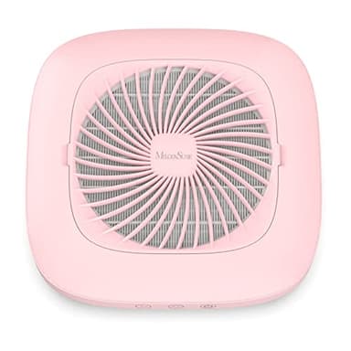 MelodySusie Aspirateur à Manucure Ongles Professionnel Ventilateur Collecteur de Poussière d'Ongles Faible Bruit Aspirateur de Table Puissant pour la Manucure au Salon ou à la Maison (Rose)