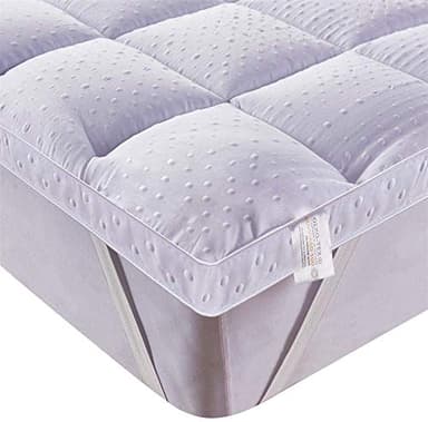 Bedecor Surmatelas,Couvre Matelas en Microfibre,Antidérapant,Convient également pour Les Lits Boxspring et Les Matelas à Eau-(140x190/200 cm)