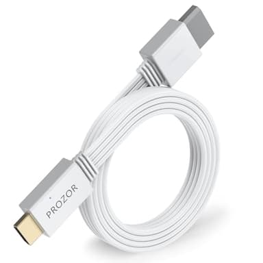 PROZOR Adaptateur Wii vers HDMI 1080P Câble HDMI Intégré 1.2m Conversion Vidéo et Audio pour Console Wii et Wii U Plug-and-Play