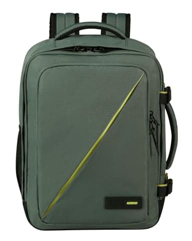 American Tourister Take2Cabin - Sac de cabine Wizz Air/Vueling 30 x 20 x 40 cm, 26,5 L, 0,60 kg, bagage à main, sac à dos pour avion S/M Underseat, vert (Dark Forest)