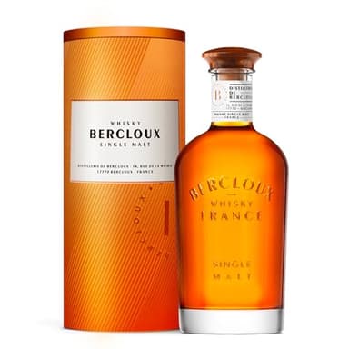BERCLOUX - Whisky Single Malt Français – Médaille d’or au Concours Général Agricole de Paris 2024 & World Whisky Masters 2023 - Origine : 100% France - 40% Alcool - Bouteille 70 cl