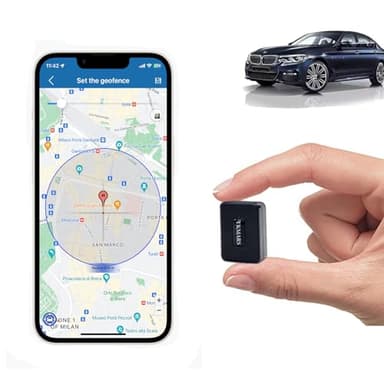 TK913 Mini Traceur GPS Voiture avec Micro sans Abonnement Antivol Voiture Alarme Moto Petite Puce Mouchard GPS Localisation en Temps Réel Idéal Scooter,Enfant,Bagage,Camion,Bateau,Camping Car