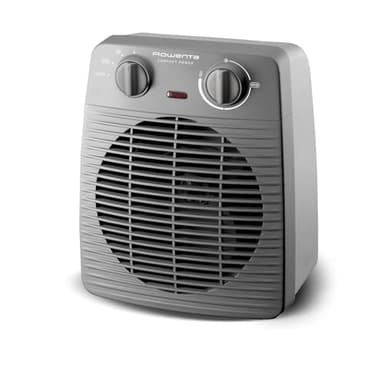 Rowenta Compact Power Radiateur soufflant chauffage d’appoint portable, Jusqu’à 35 m², Mode Éco 1000 W/2000 W, Thermostat mécanique, Sécurité anti-surchauffe, SO2212F0