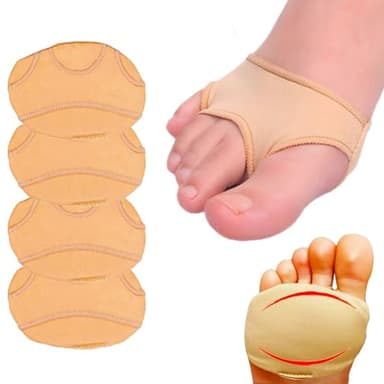 Mortons Lot de 4 coussinets métatarsiens avec gel Coussinets de névrome Mortons pour peaux dures, callosités et arthrite