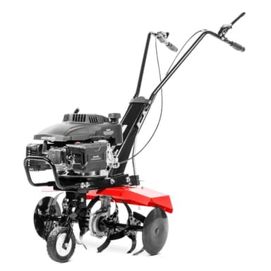 GREENCUT GTC190X - Motoculteur motobineuse Moteur à Essence 4 Temps 161cc 5cv, Largeur de Travail 56cm, Profondeur Travail 13cm, Lames en Fer trempé, 6 Couteaux