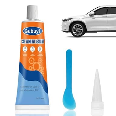 Colle Carrosserie Voiture,Colle pare Brise,Silicone Noir,Mastic Carrosserie Voiture,Résistance aux hautes et basses températures,Pour le collage et l'étanchéité des portes et fenêtres de voiture