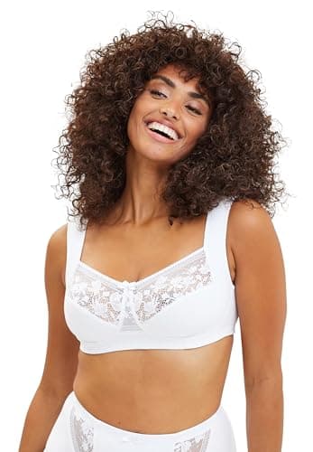 Sans Complexe - Modèle Jeanne - Soutien-Gorge emboîtant Classique sans Armatures - Femme - 105G - Blanc