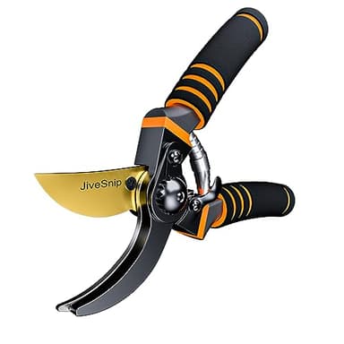 JiveSnip Premium Ciseaux de Jardin en Titane - Cisailles de Taille Bypass Professionnelles pour Plantes, Haies et Fleurs